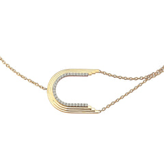 Concave Arch Bracelet in Yellow Gold - Her Story Shop