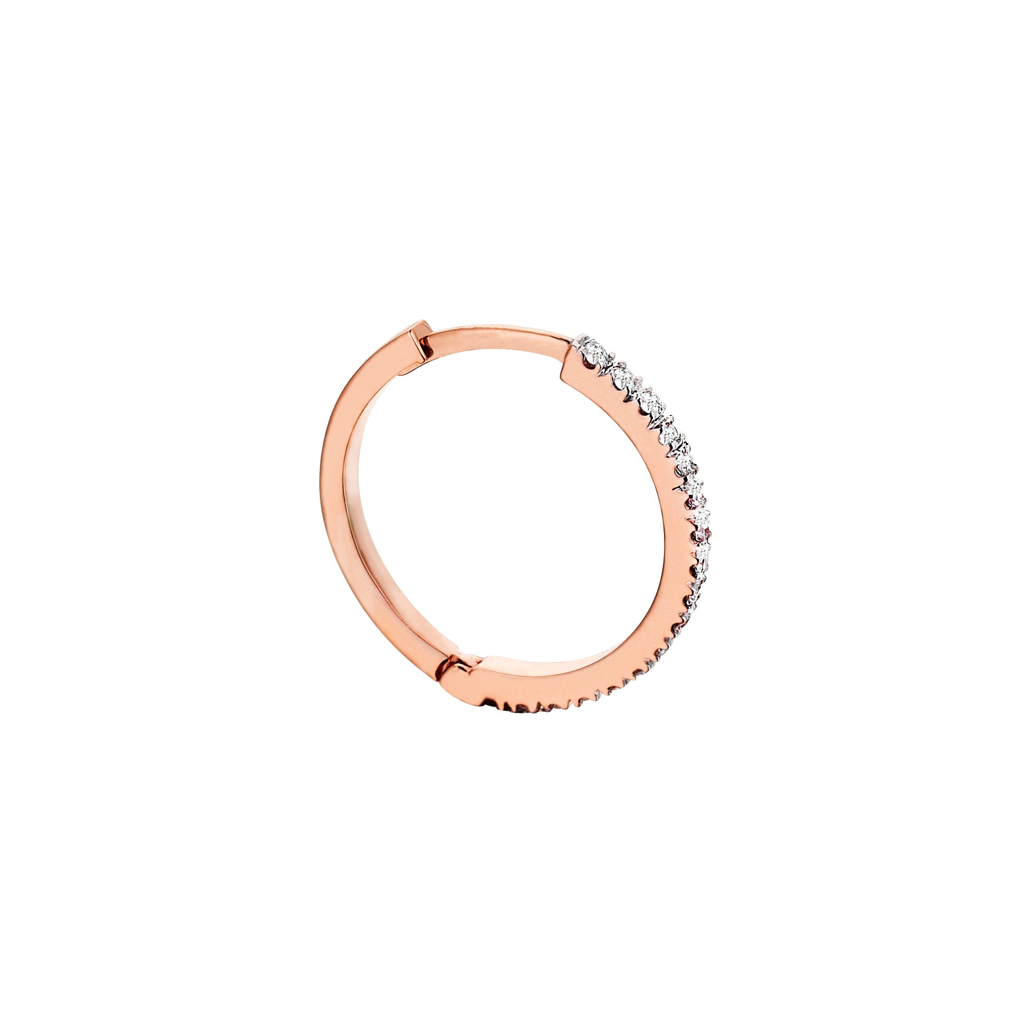 Mini Circular Earring in Rose Gold - Her Story Shop