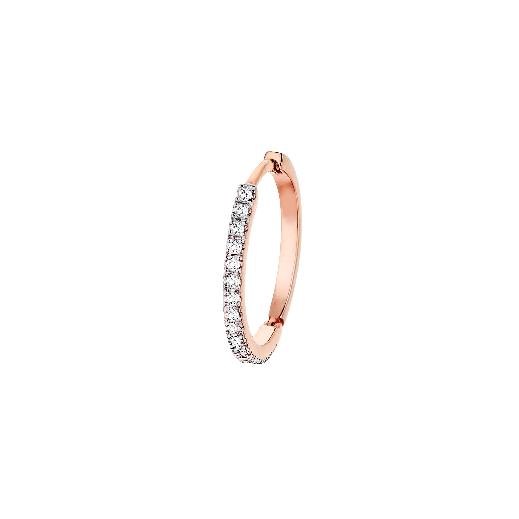 Mini Circular Earring in Rose Gold - Her Story Shop