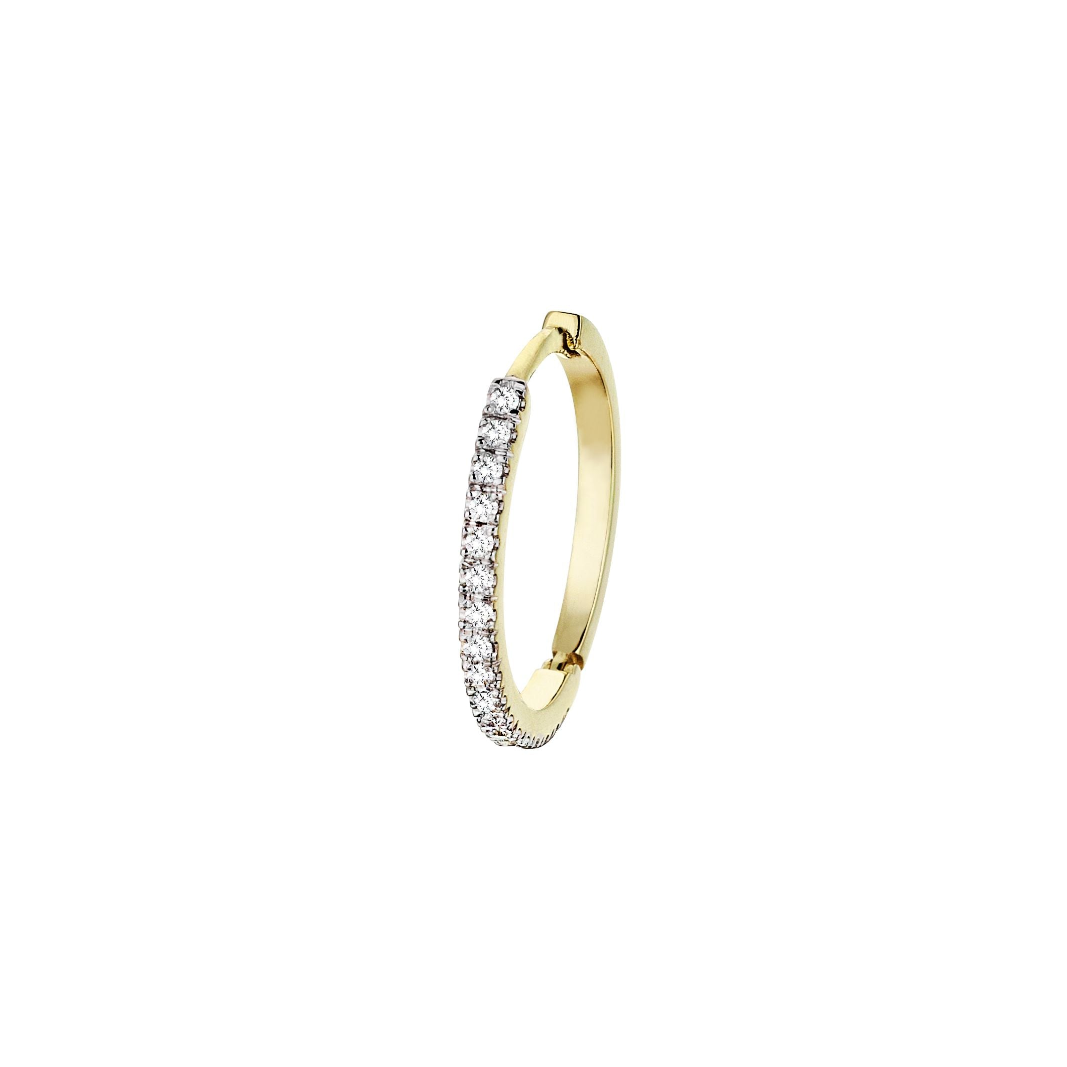 Mini Circular Earring in Yellow Gold - Her Story Shop