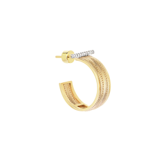 Bold Hoop With Diamonds - Her Story Shop