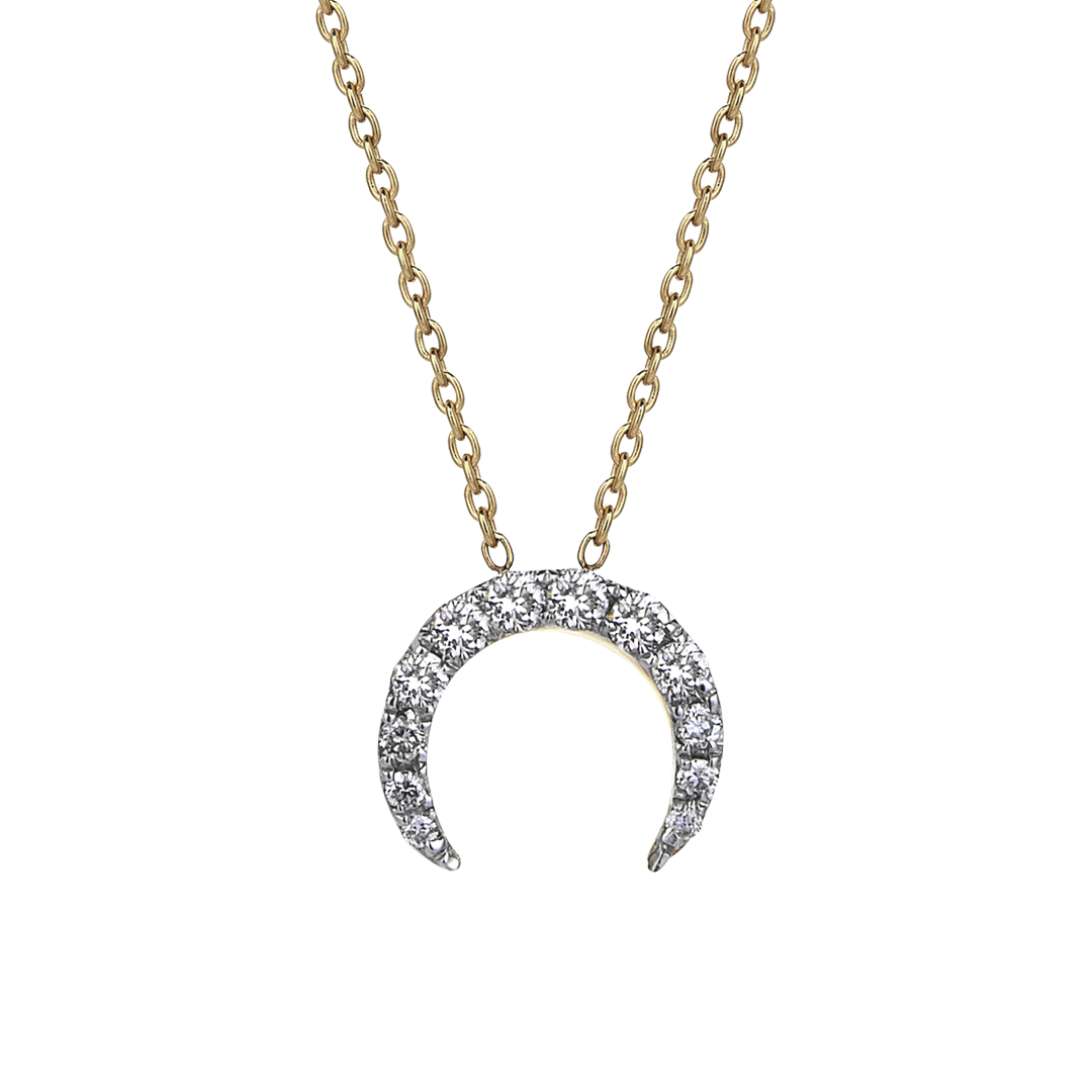 Gold diamond on sale necklace for her