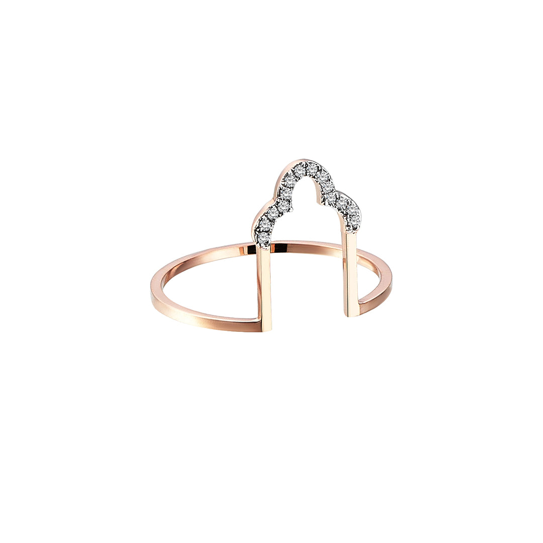 Round Trefoil Ring in Rose Gold - Her Story Shop