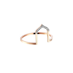 Four Centered Arch Ring in Rose Gold - Her Story Shop