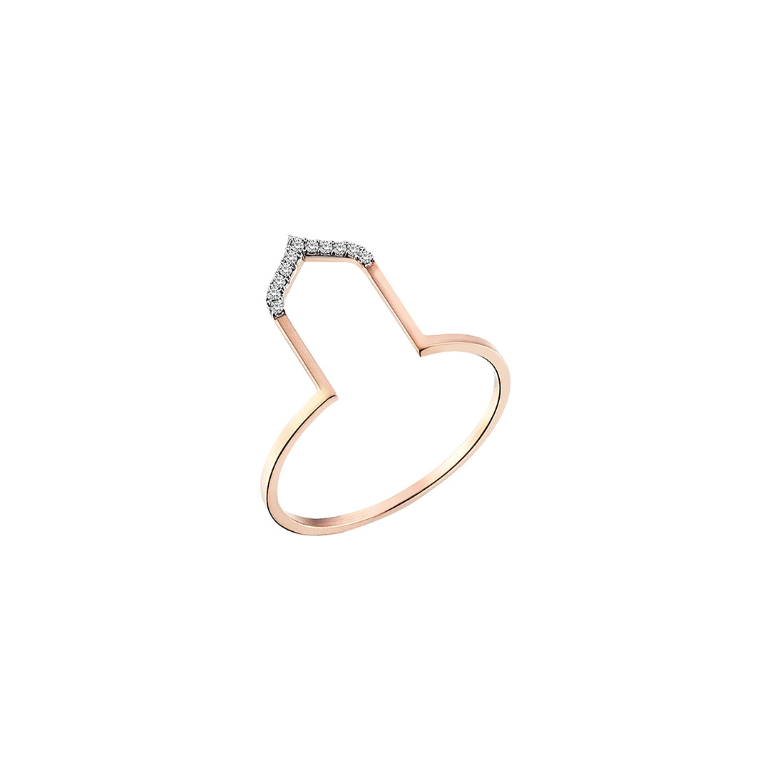 Four Centered Arch Ring in Rose Gold - Her Story Shop