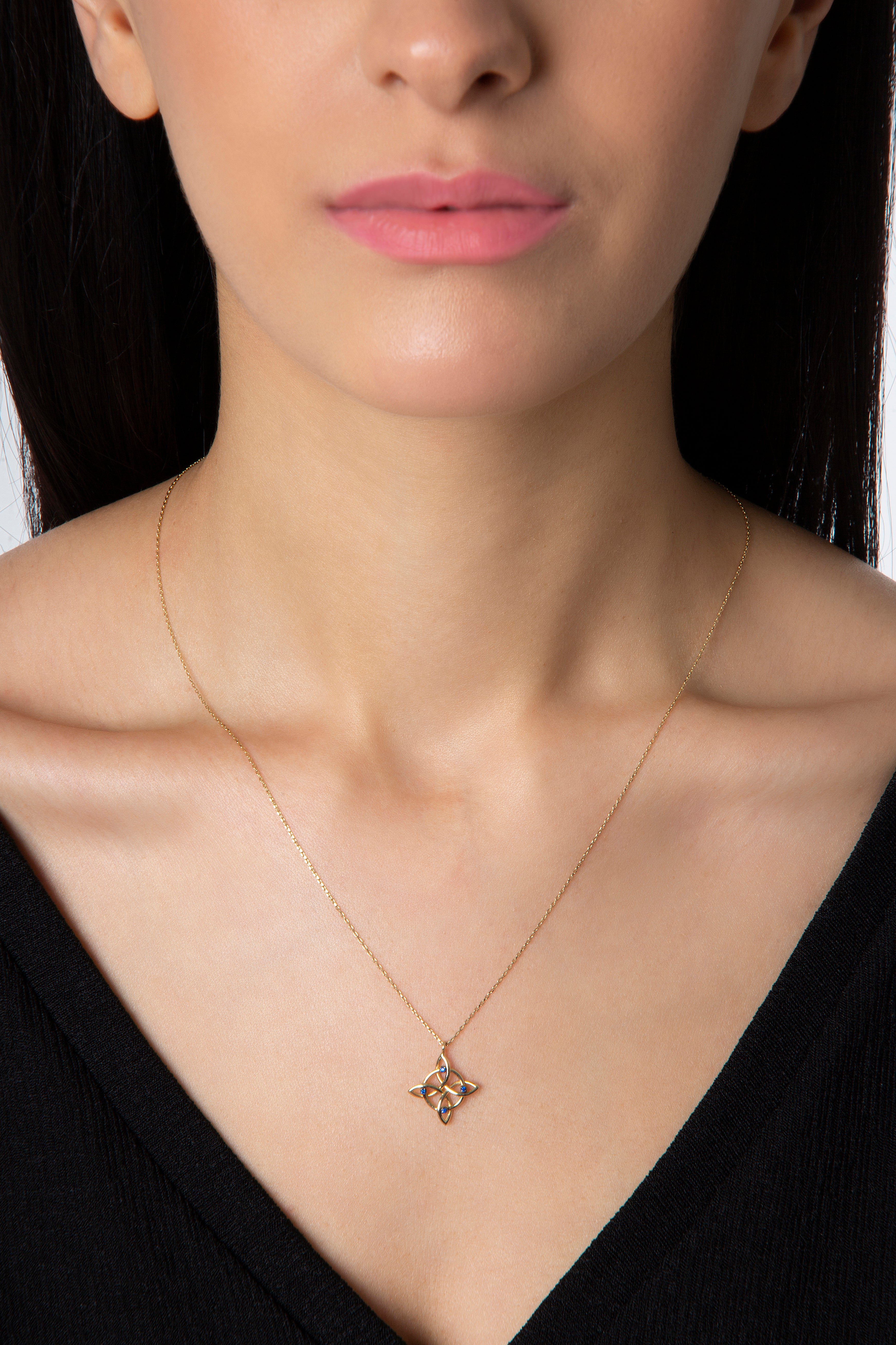Pure Magic Knot Necklace in Yellow Gold - Her Story Shop