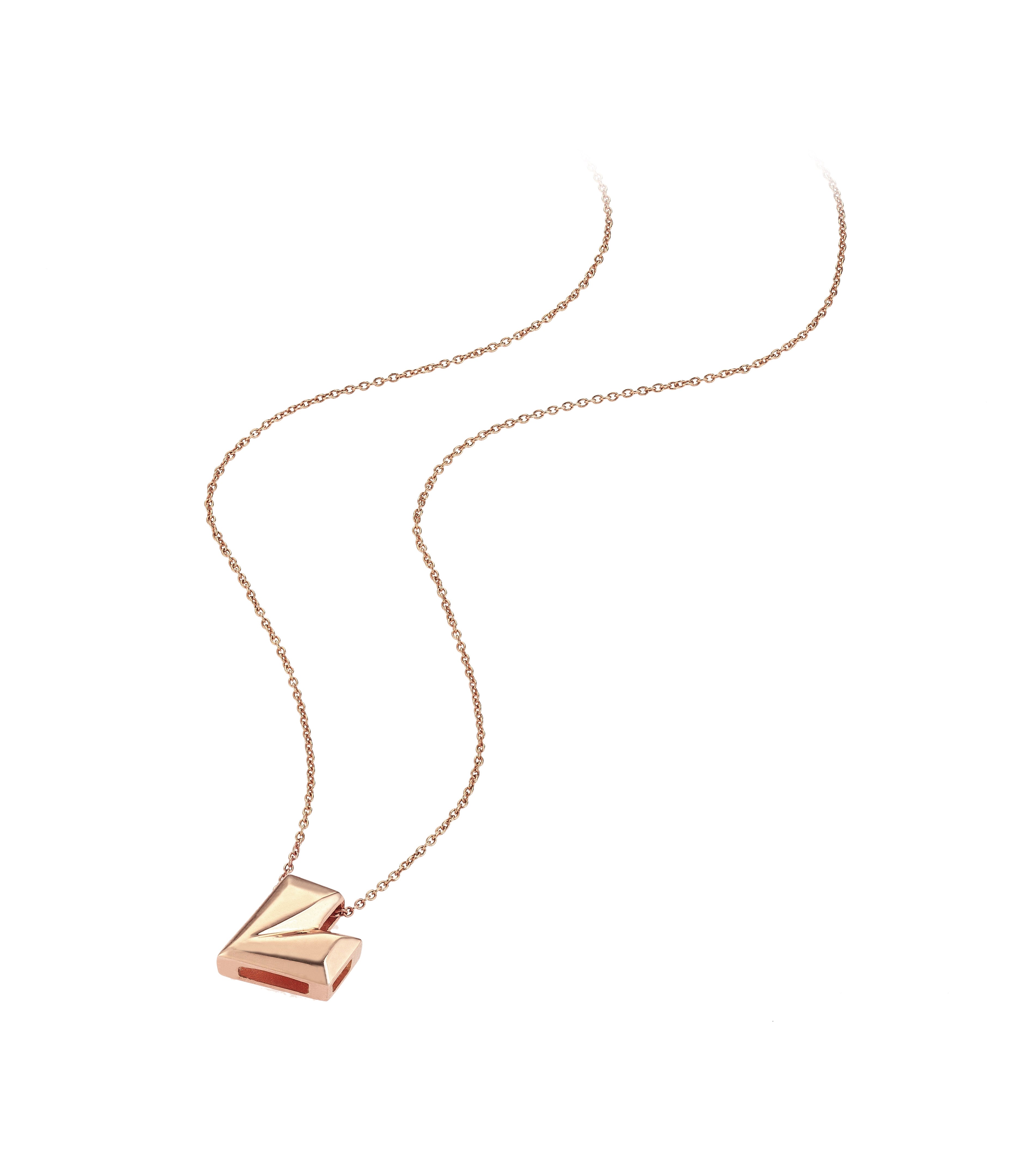 Origami Love Little Necklace in Rose Gold - Her Story Shop