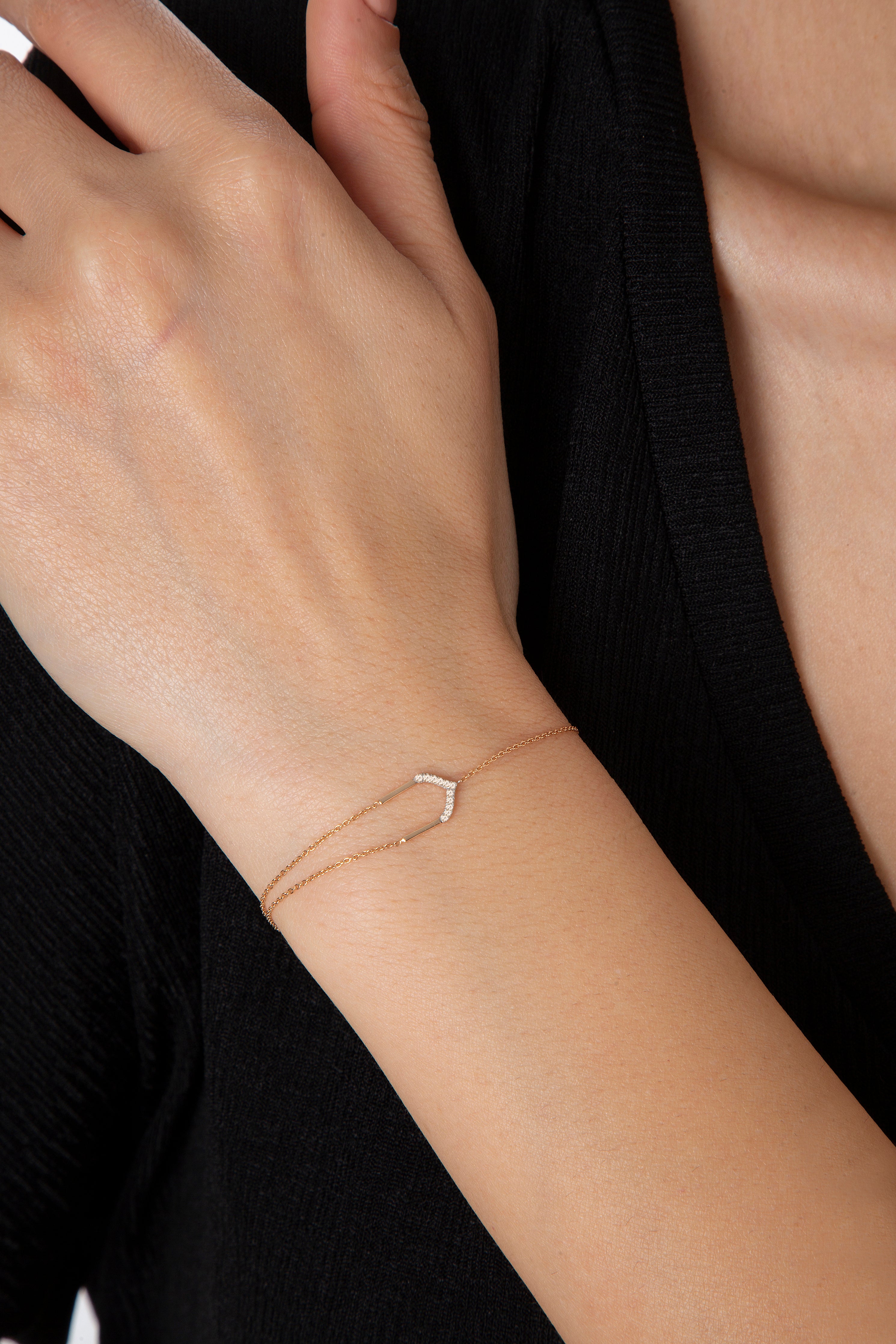 Four Centered Arch Bracelet in Rose Gold - Her Story Shop