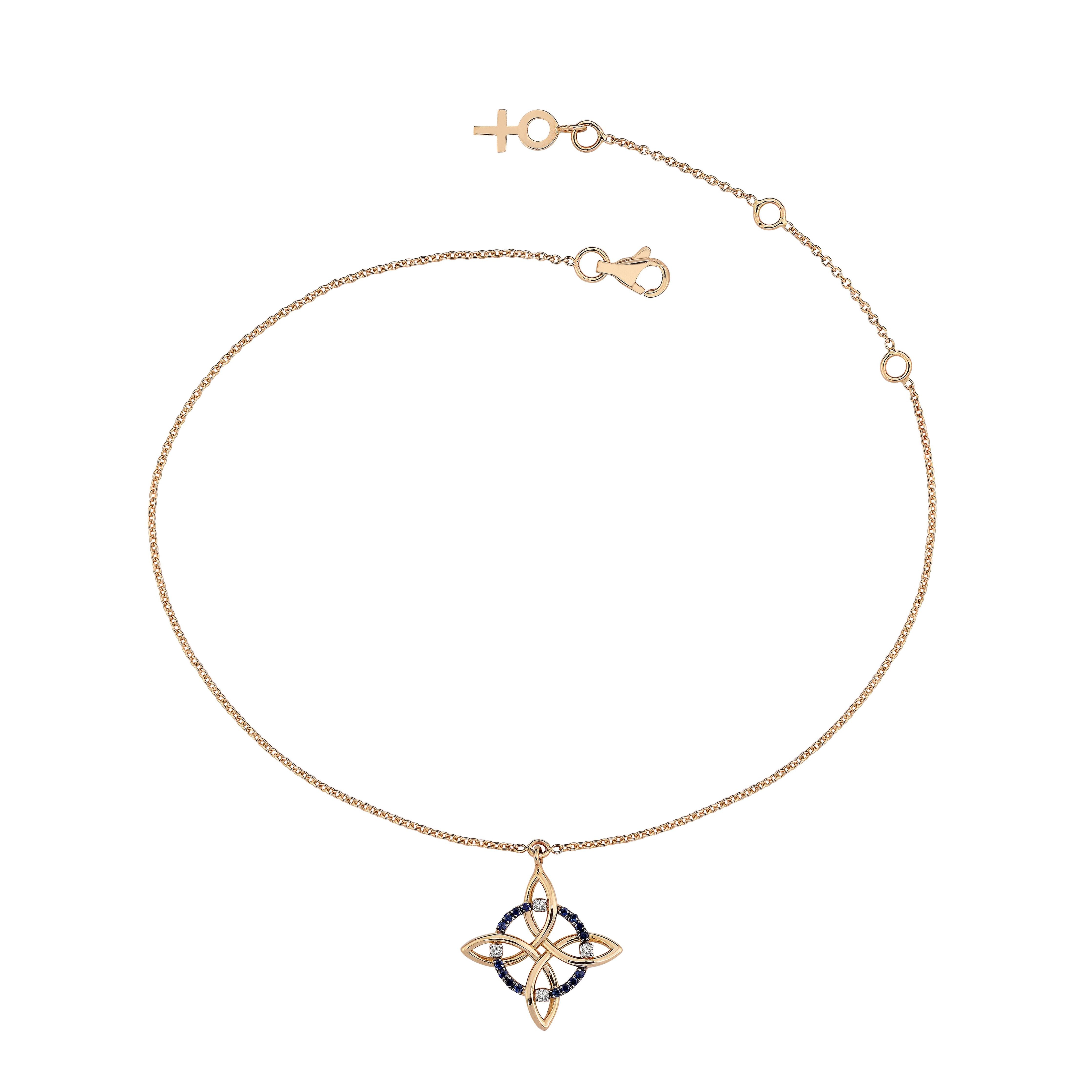 Magic Knot Anklet in Rose Gold - Her Story Shop