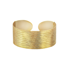 Armlet Style Bracelet in Yellow Gold - Her Story Shop