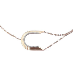 Concave Arch Bracelet in Rose Gold - Her Story Shop