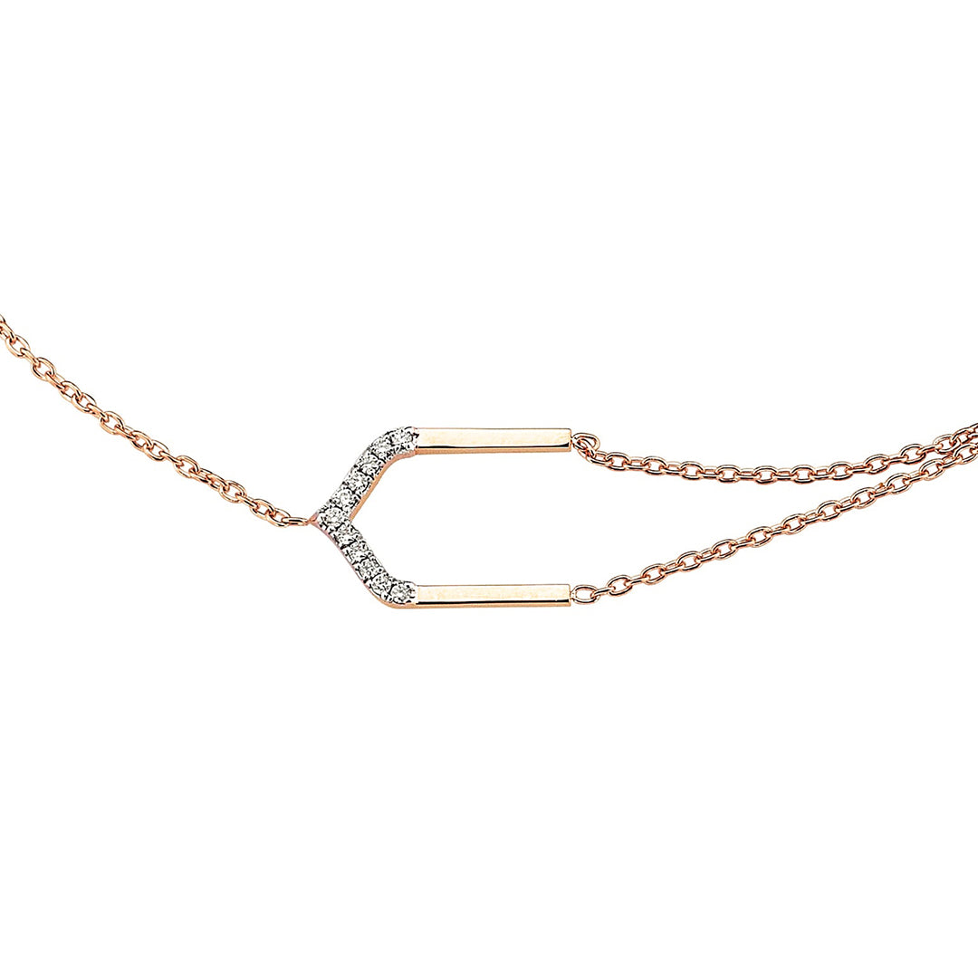 Four Centered Arch Bracelet in Rose Gold - Her Story Shop