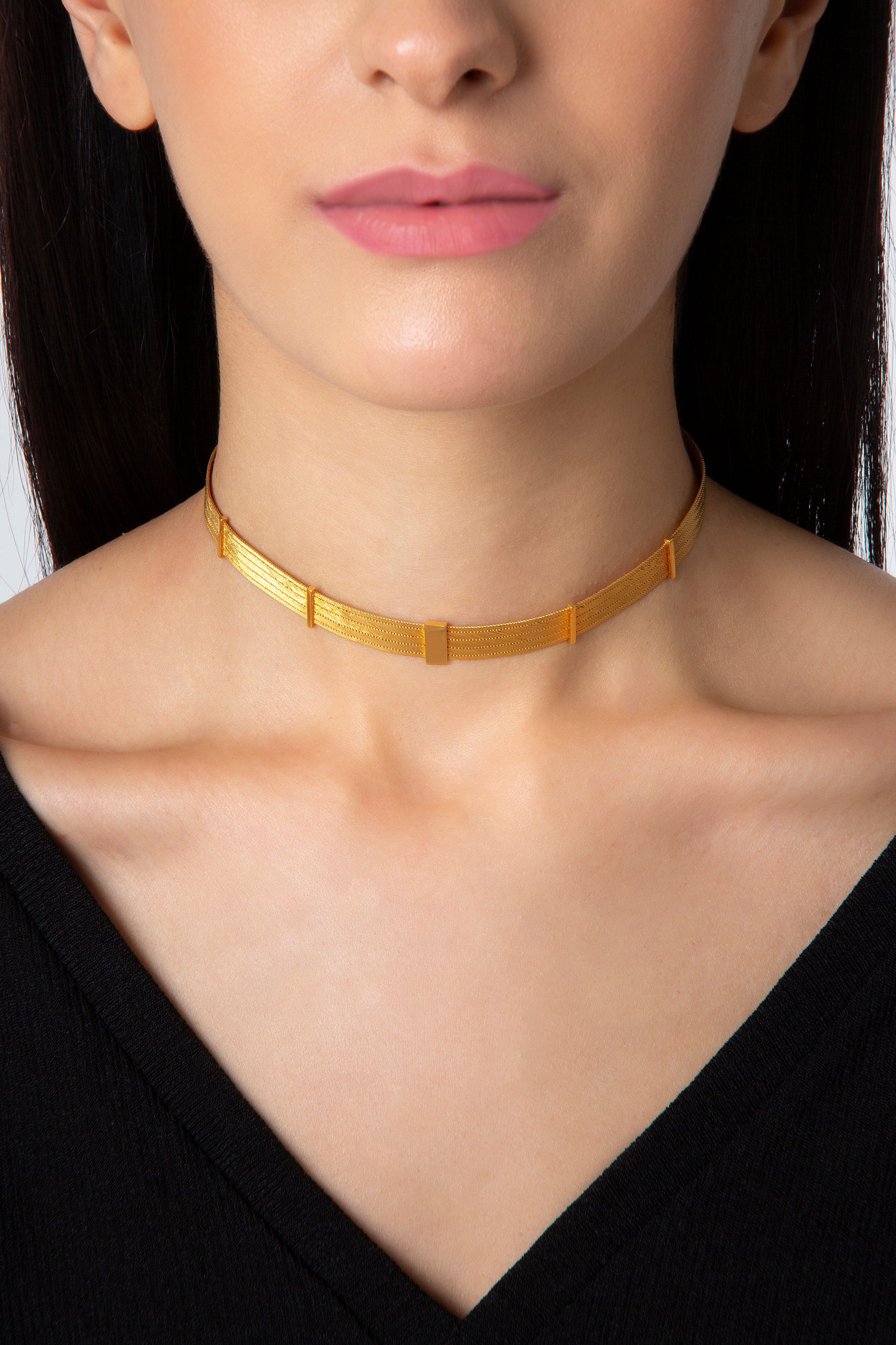 Five Line Sticks Choker - Her Story Shop