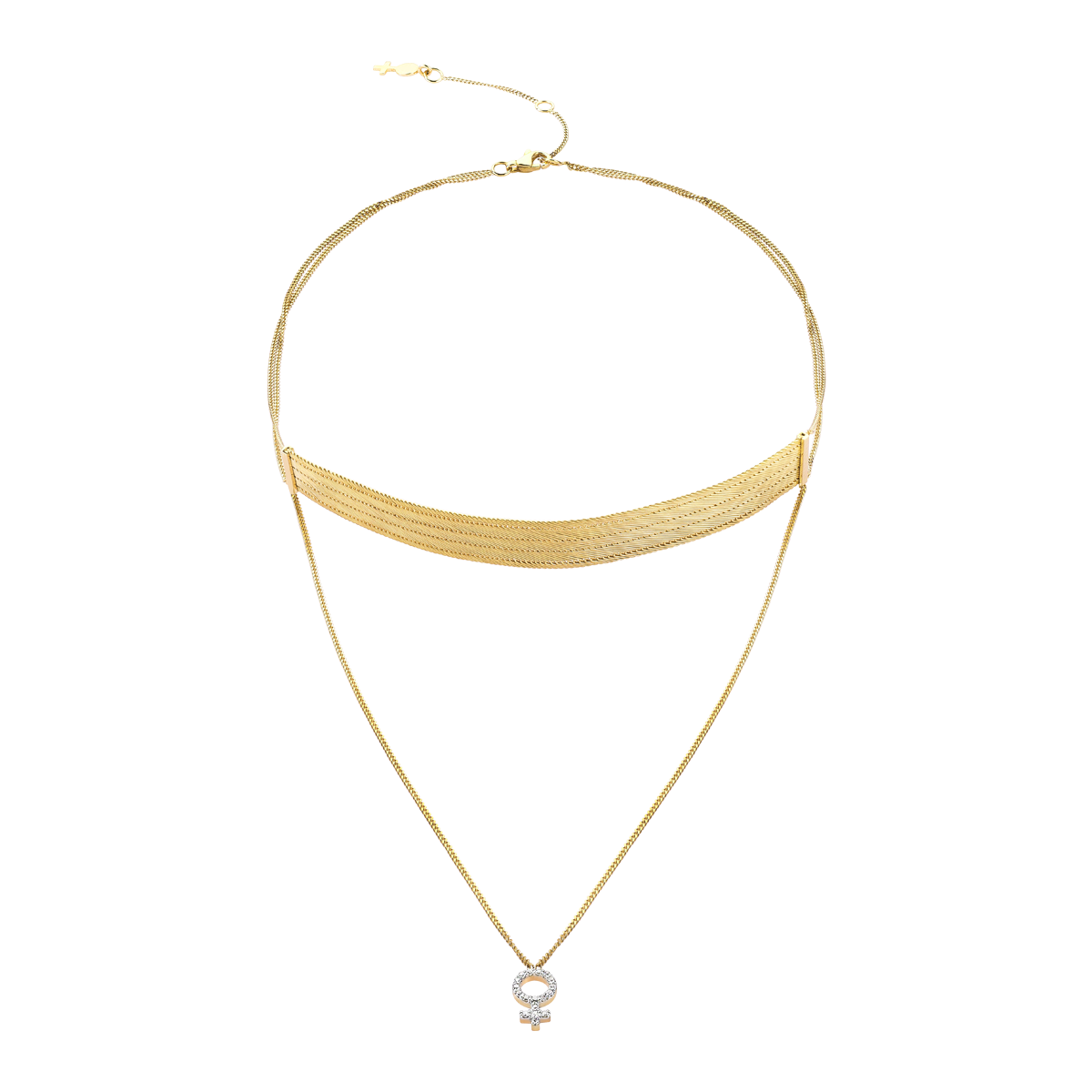 Chained Logo Choker - Her Story Shop