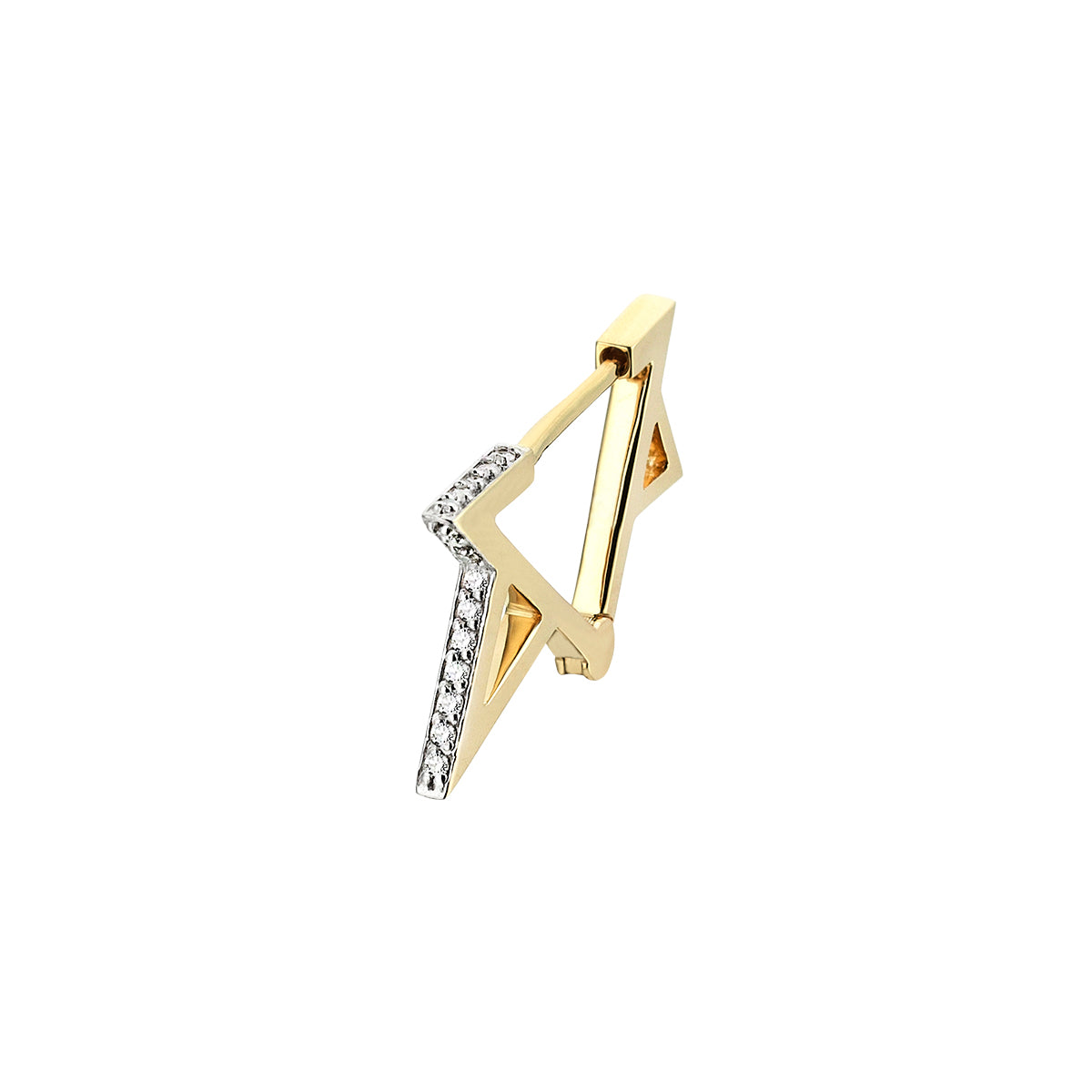 Mini Star Earring in Yellow Gold - Her Story Shop