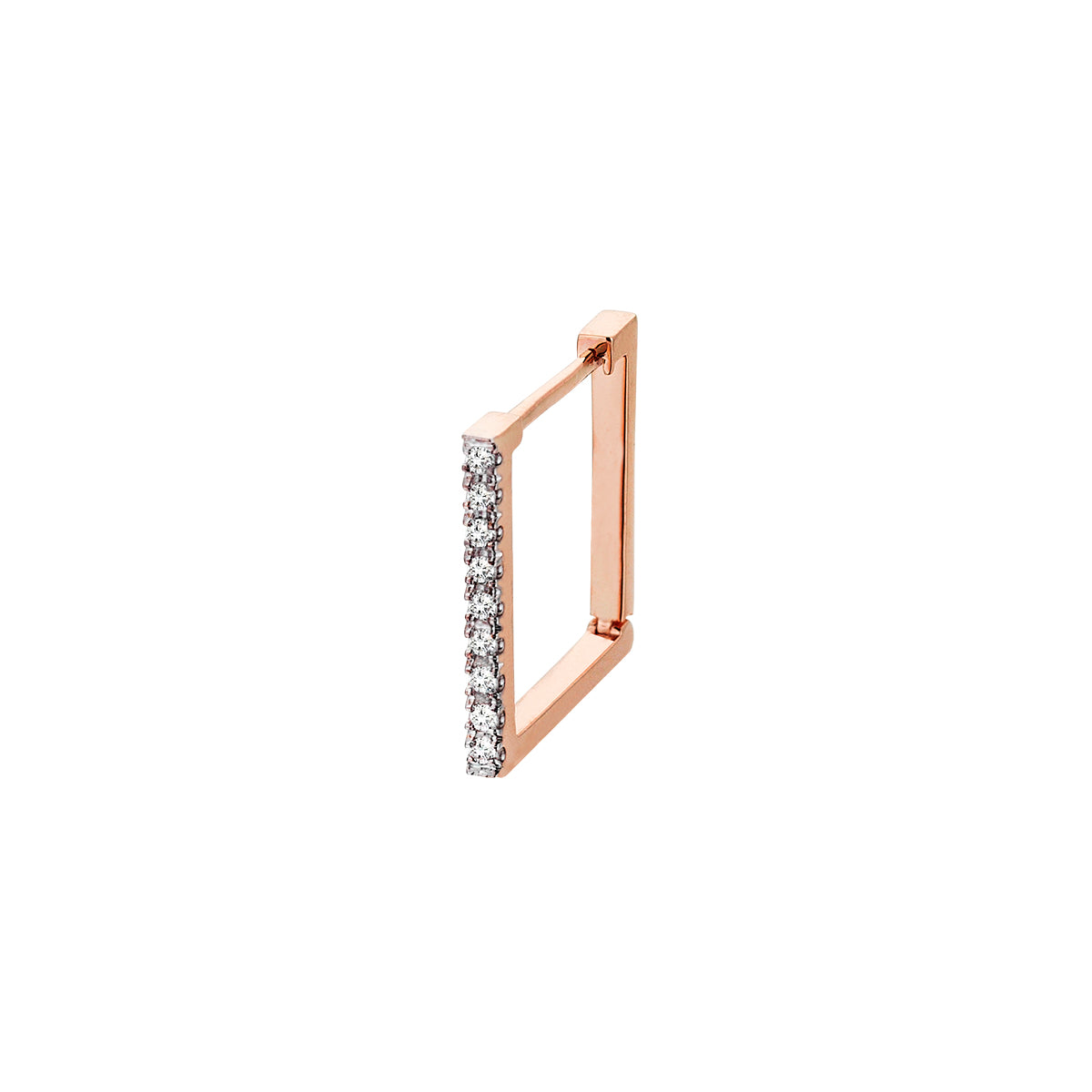 Mini Square Earring in Rose Gold - Her Story Shop