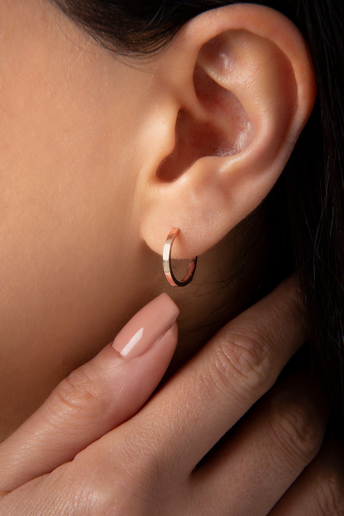 Mini Circular Earring TSZ in Rose Gold - Her Story Shop