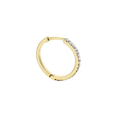 Mini Circular Earring in Yellow Gold - Her Story Shop