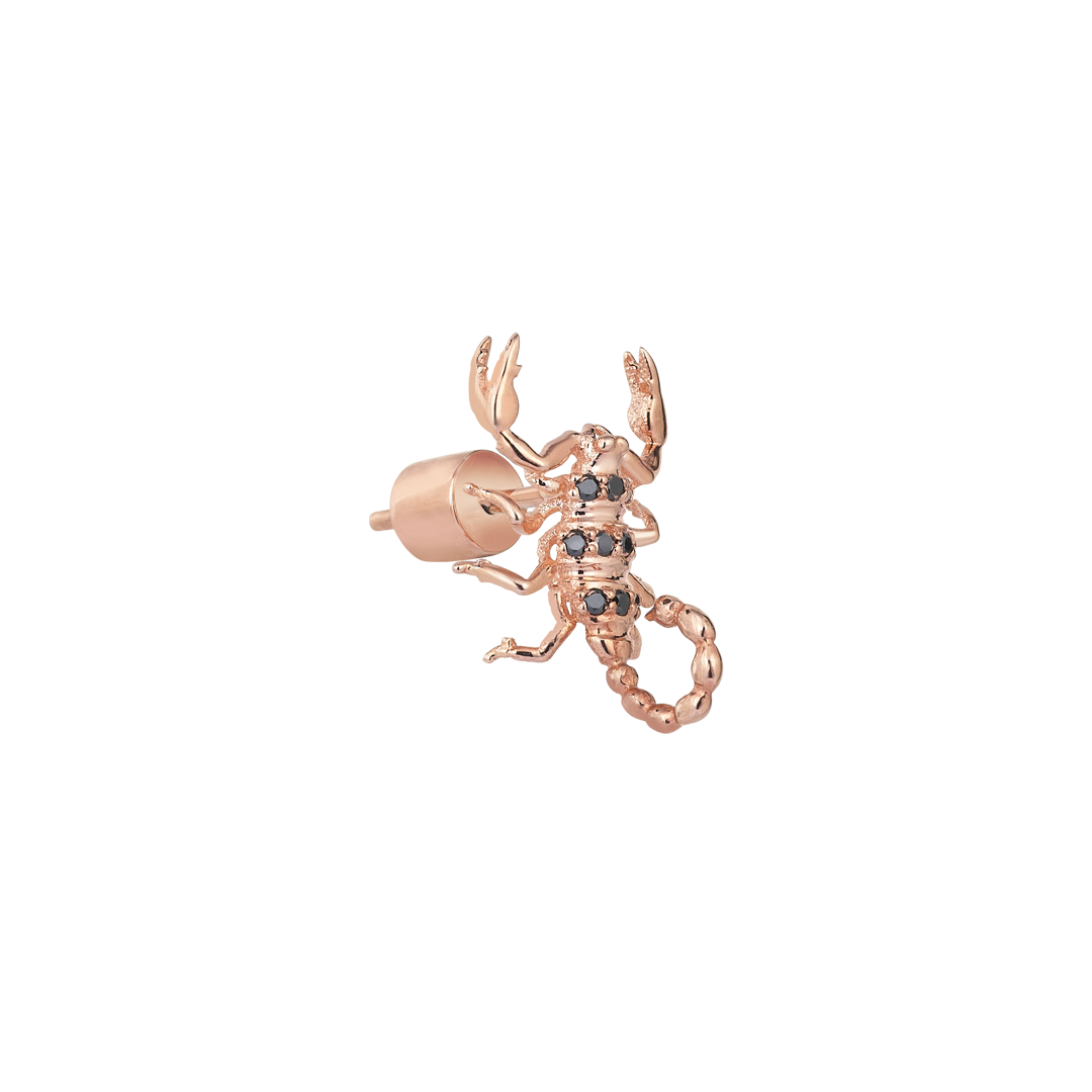 Scorpion Earring in Rose Gold - Her Story Shop