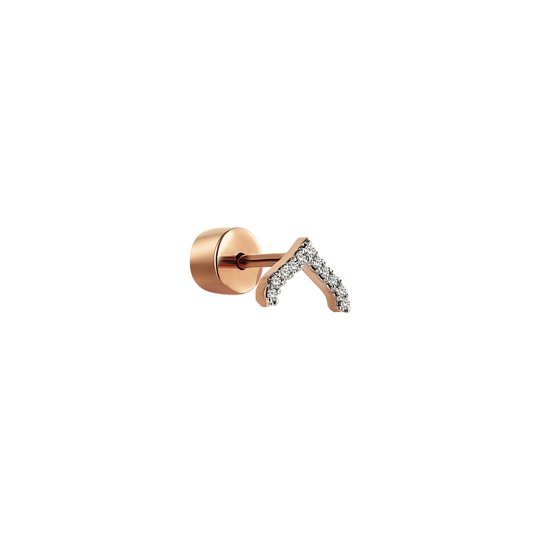 Four Centered Arch Earring in Rose Gold - Her Story Shop