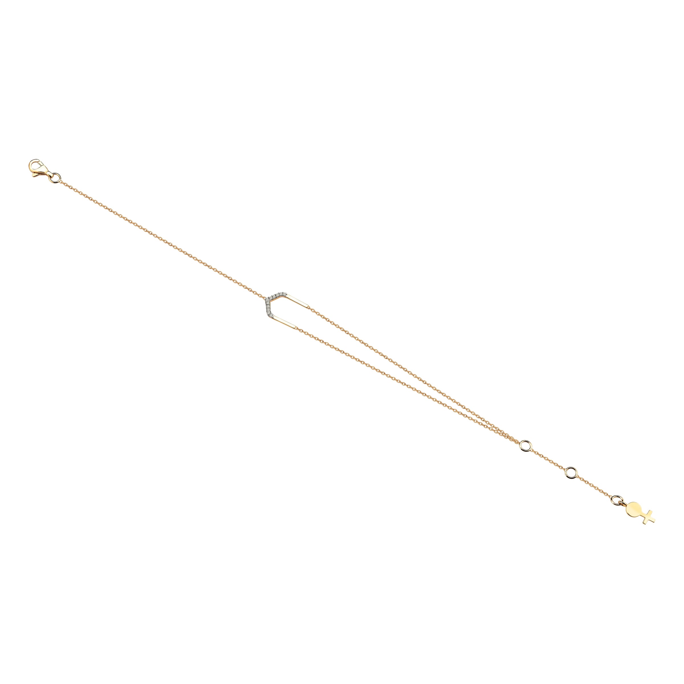 Four Centered Arch Anklet in Yellow Gold - Her Story Shop