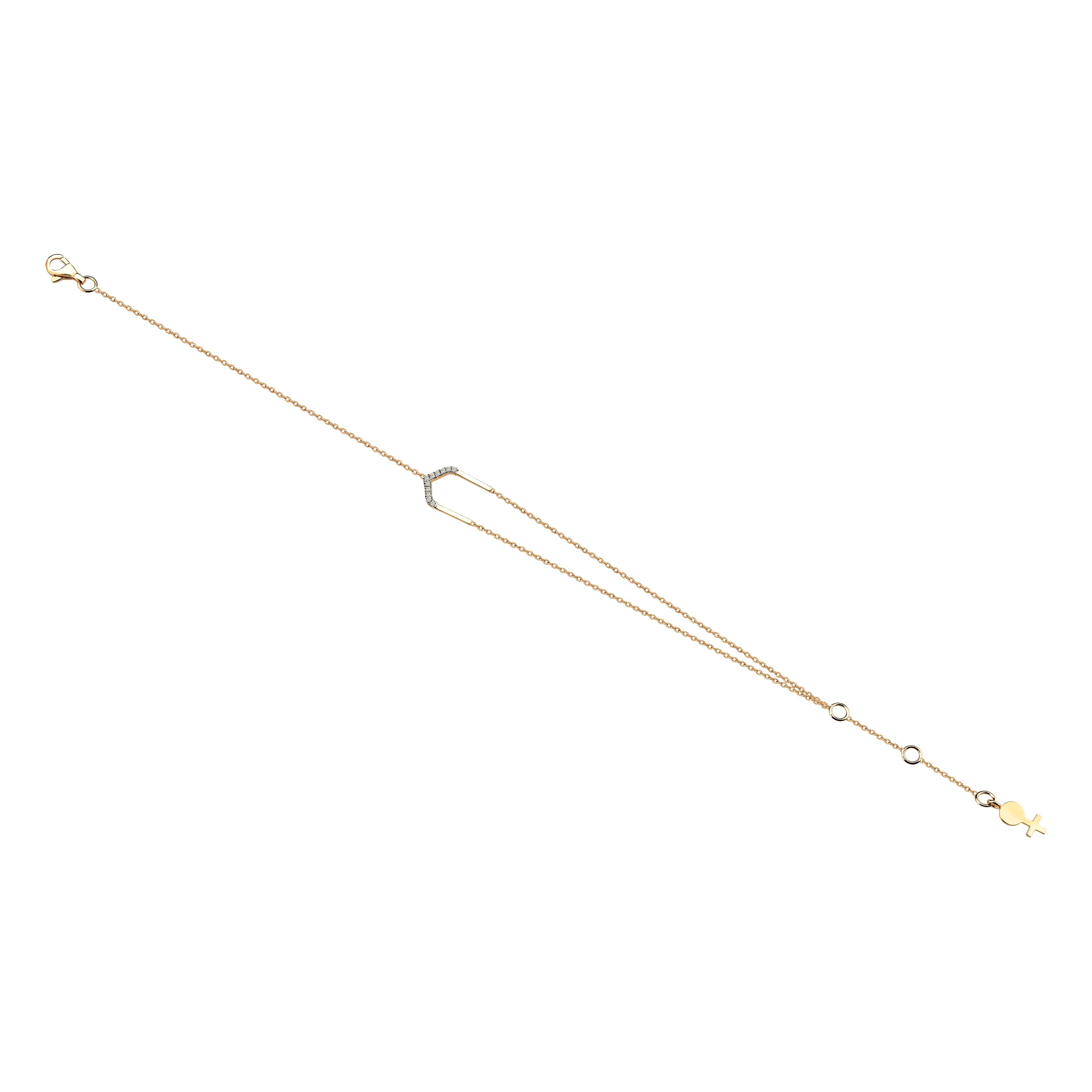 Four Centered Arch Anklet in Yellow Gold - Her Story Shop