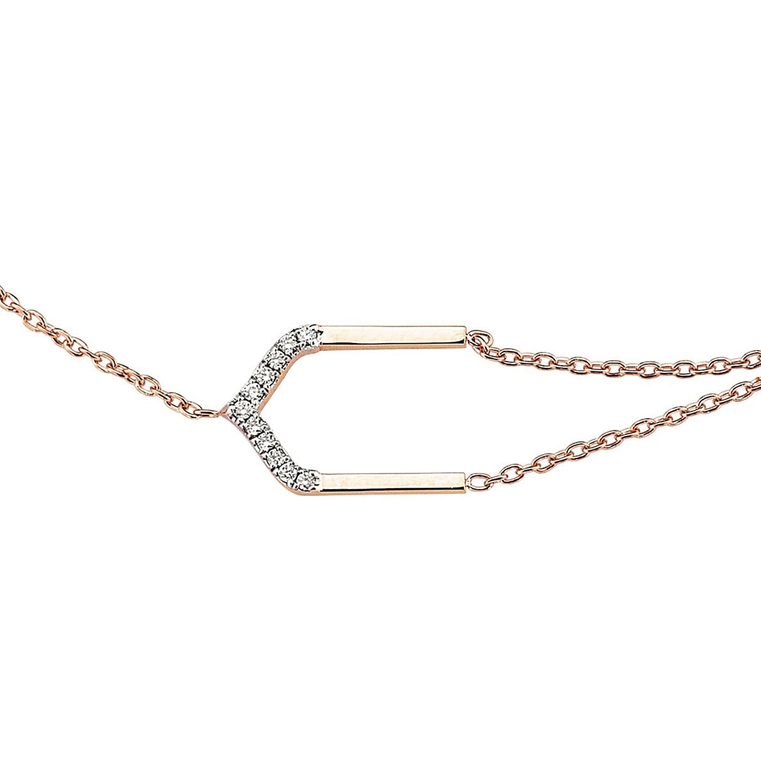 Four Centered Arch Anklet in Rose Gold - Her Story Shop