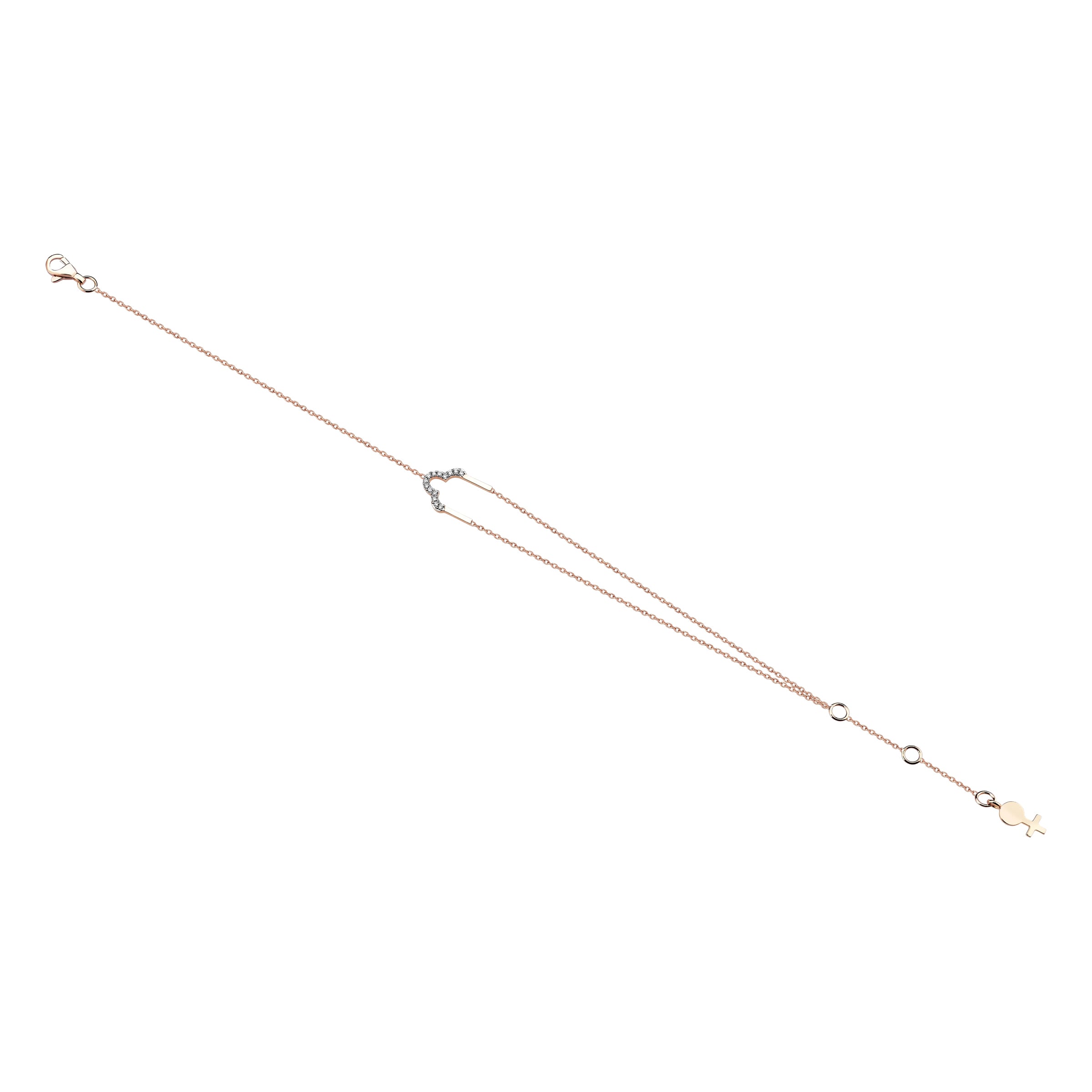 Round Trefoil Anklet in Rose Gold - Her Story Shop