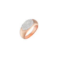 Pave Lake Ring in Rose Gold - Her Story Shop