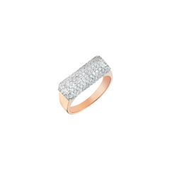 Pave Mountain Ring in Rose Gold - Her Story Shop