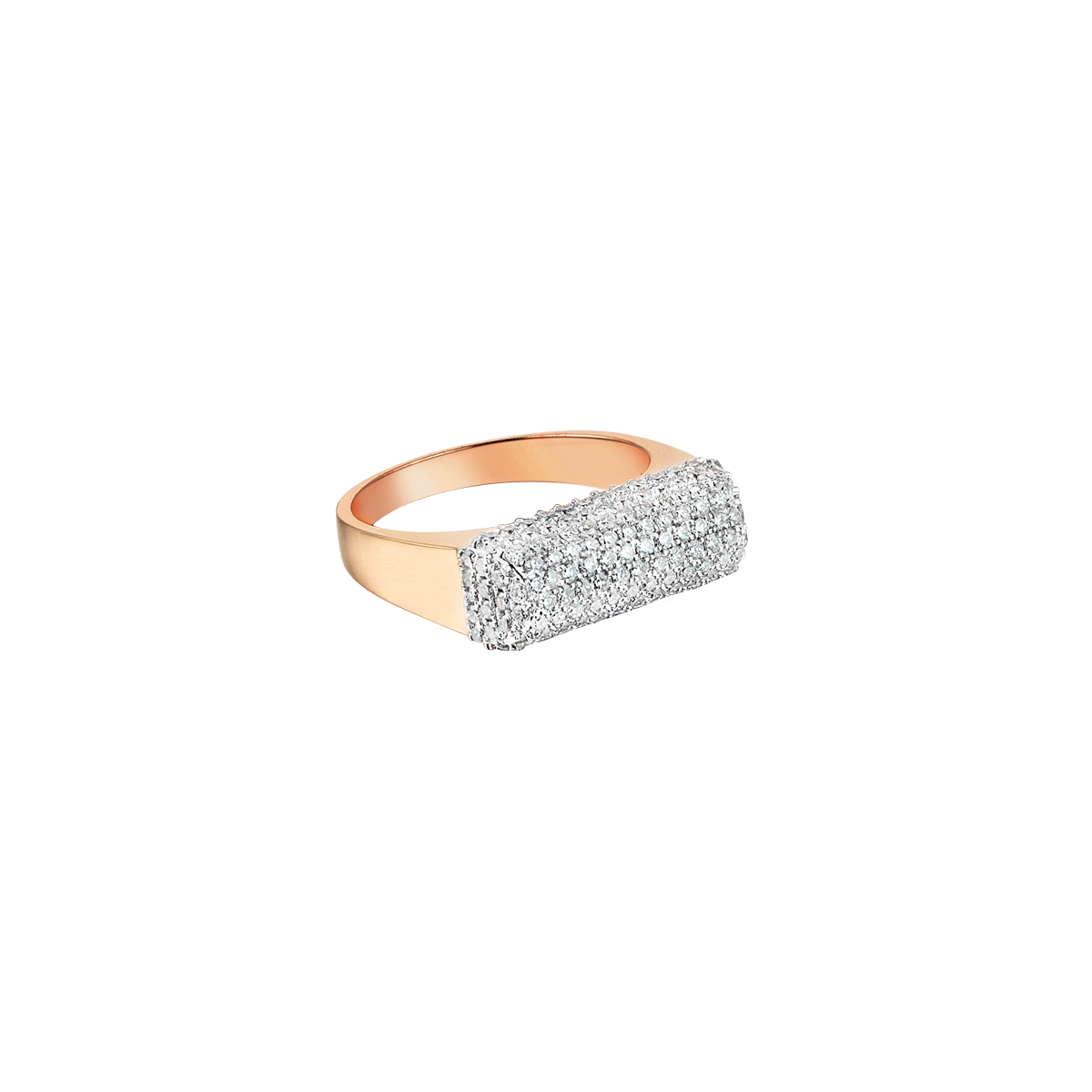 Pave Mountain Ring in Rose Gold - Her Story Shop
