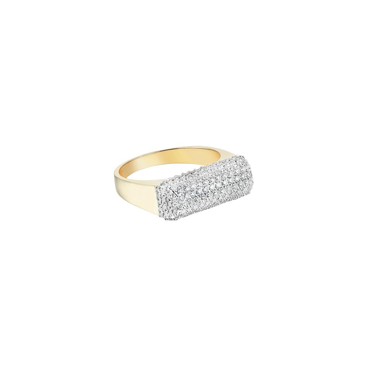 Pave Mountain Ring in Yellow Gold - Her Story Shop