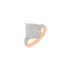 Pave Rhythim Ring in Rose Gold - Her Story Shop