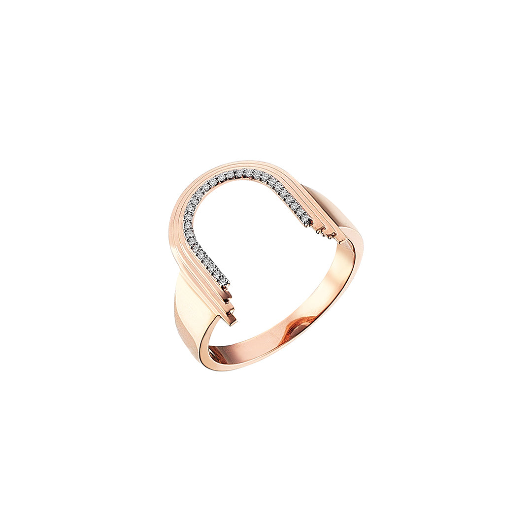 Concave Arch Ring in Rose Gold - Her Story Shop