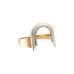 Concave Arch Ring in Yellow Gold - Her Story Shop