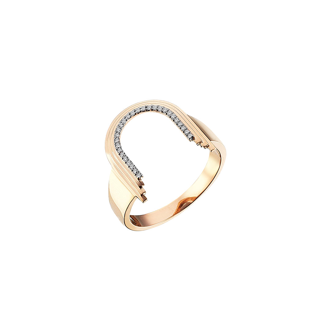 Concave Arch Ring in Yellow Gold - Her Story Shop