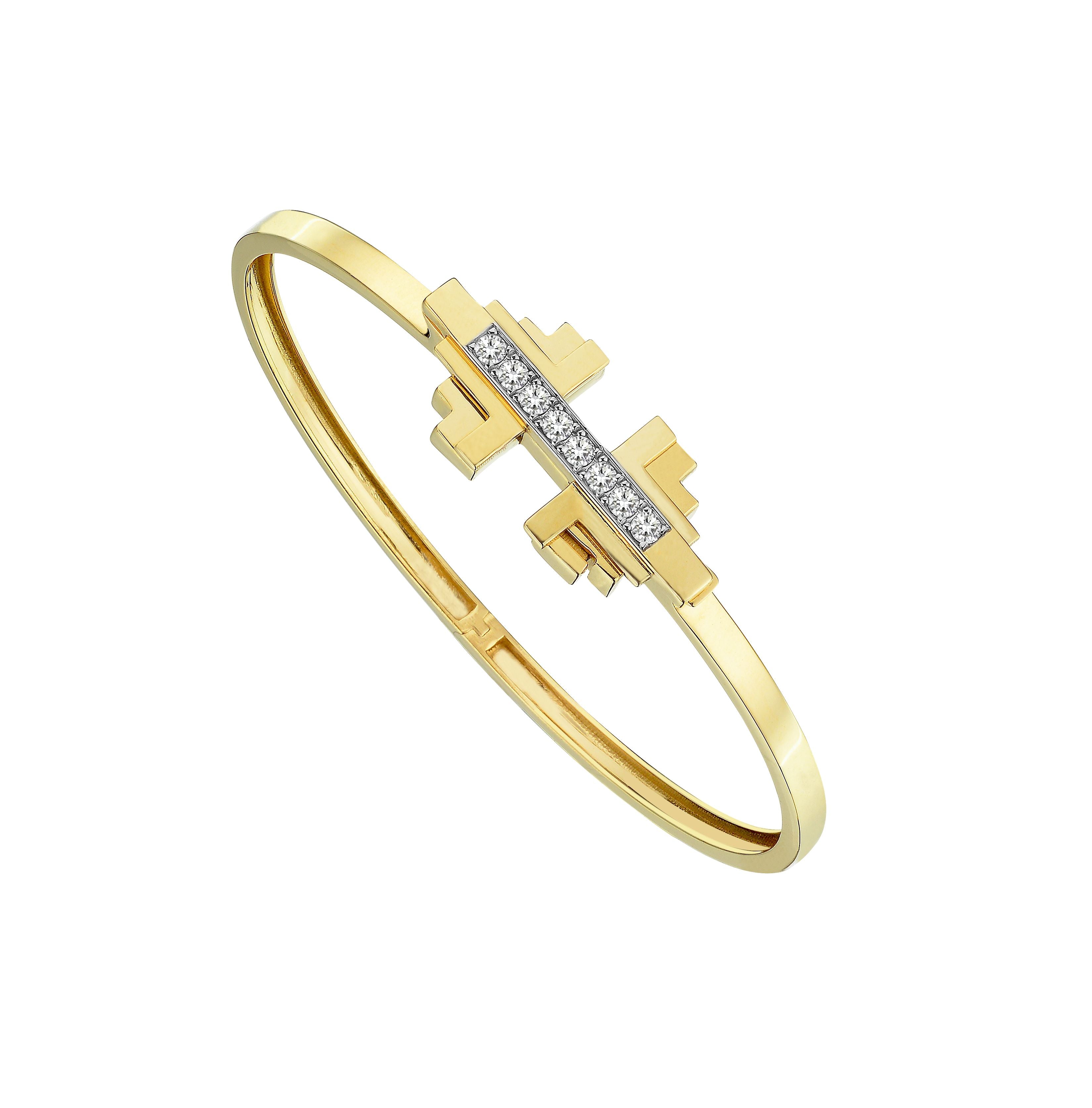 Empire Bracelet in Yellow Gold - Her Story Shop