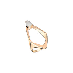 Tower Of Light Ring in Rose Gold - Her Story Shop