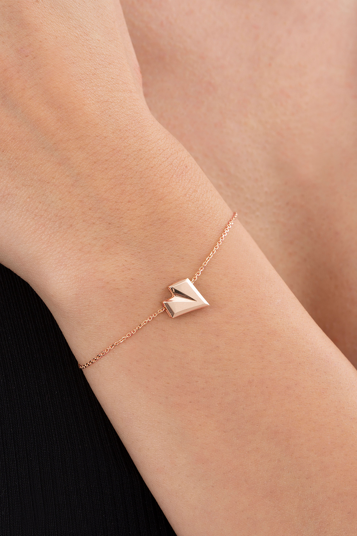 Origami Love Bracelet in Rose Gold - Her Story Shop