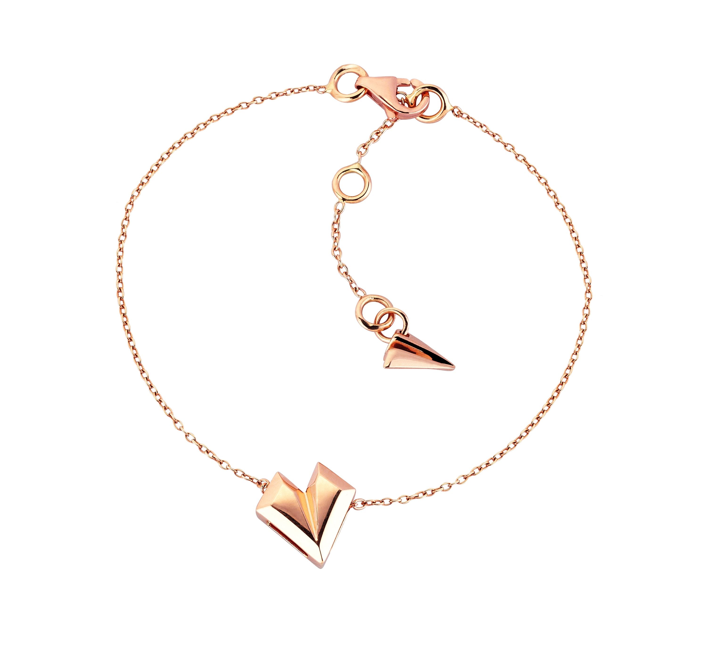 Origami Love Bracelet in Rose Gold - Her Story Shop