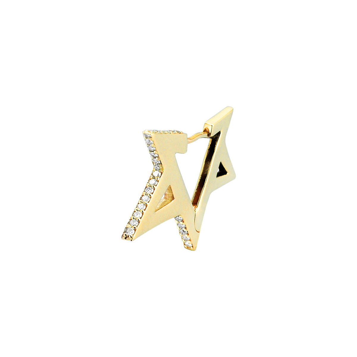 Star Earring in Yellow Gold - Her Story Shop