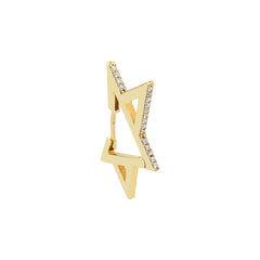 Star Earring in Yellow Gold - Her Story Shop
