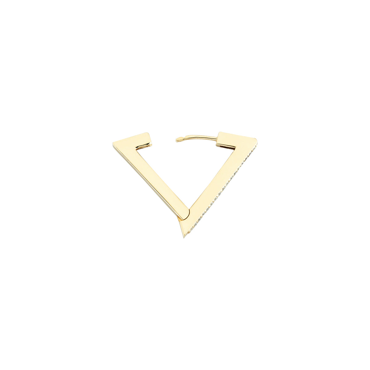 Trigon Earring in Yellow Gold - Her Story Shop