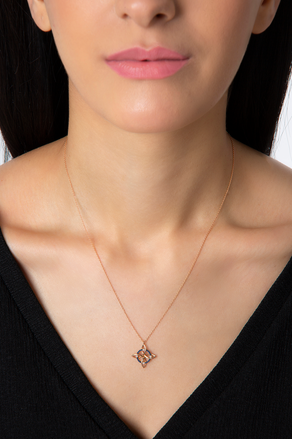 Magic Knot Necklace in Rose Gold - Her Story Shop