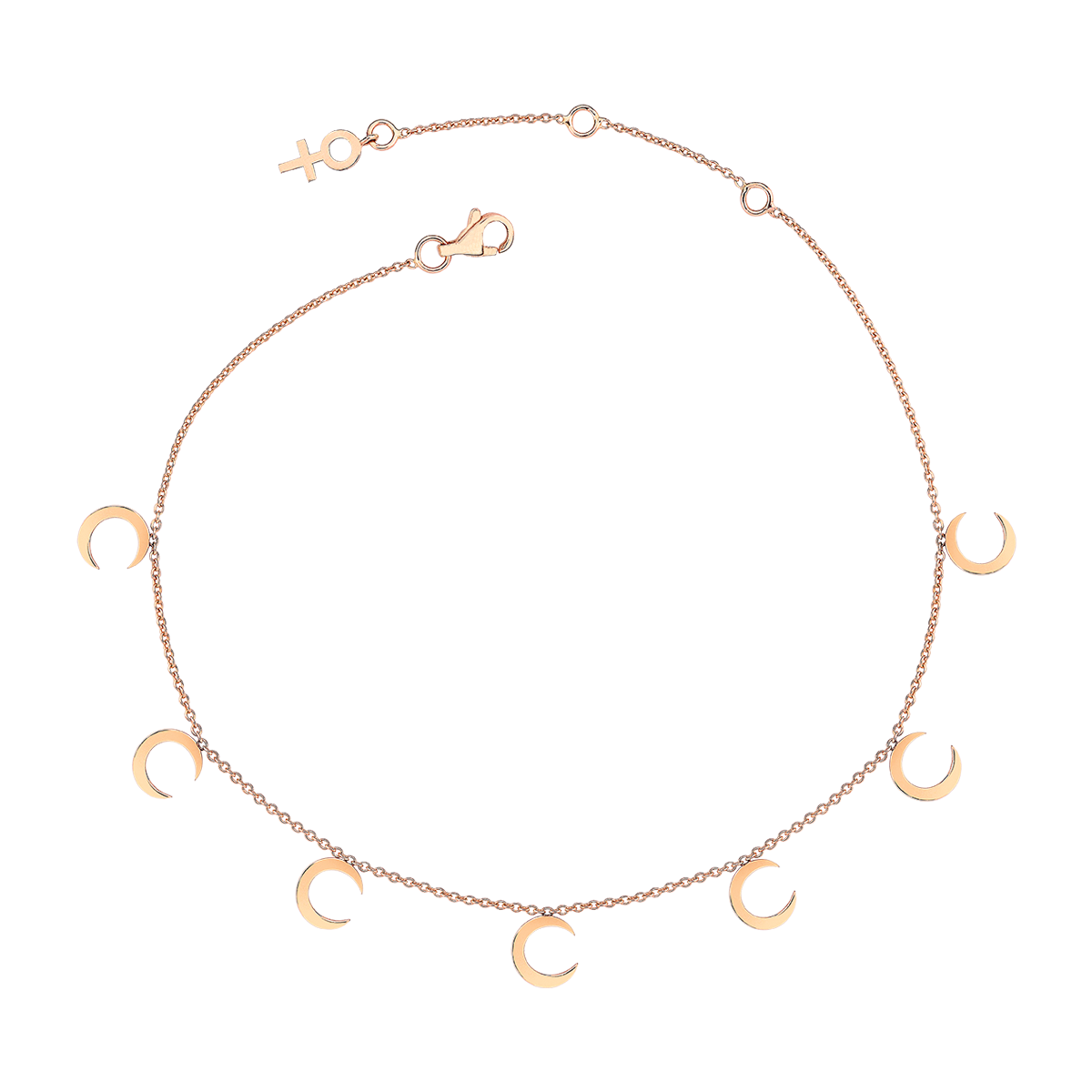 Selenophile Anklet in Rose Gold - Her Story Shop