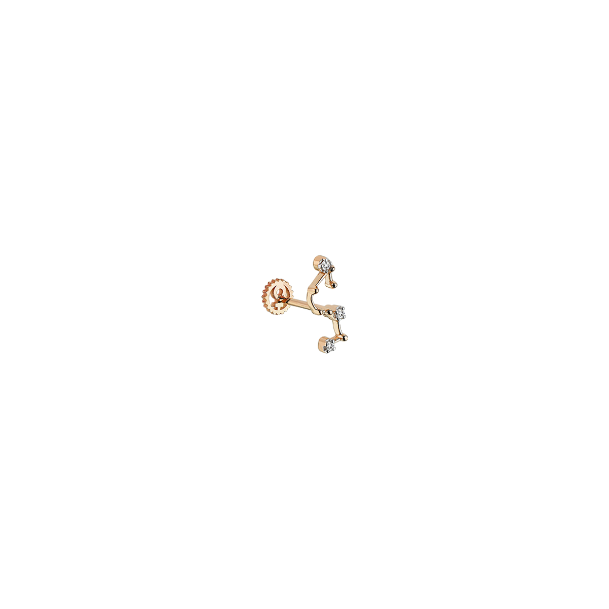 Zodiac Piercing in Yellow Gold