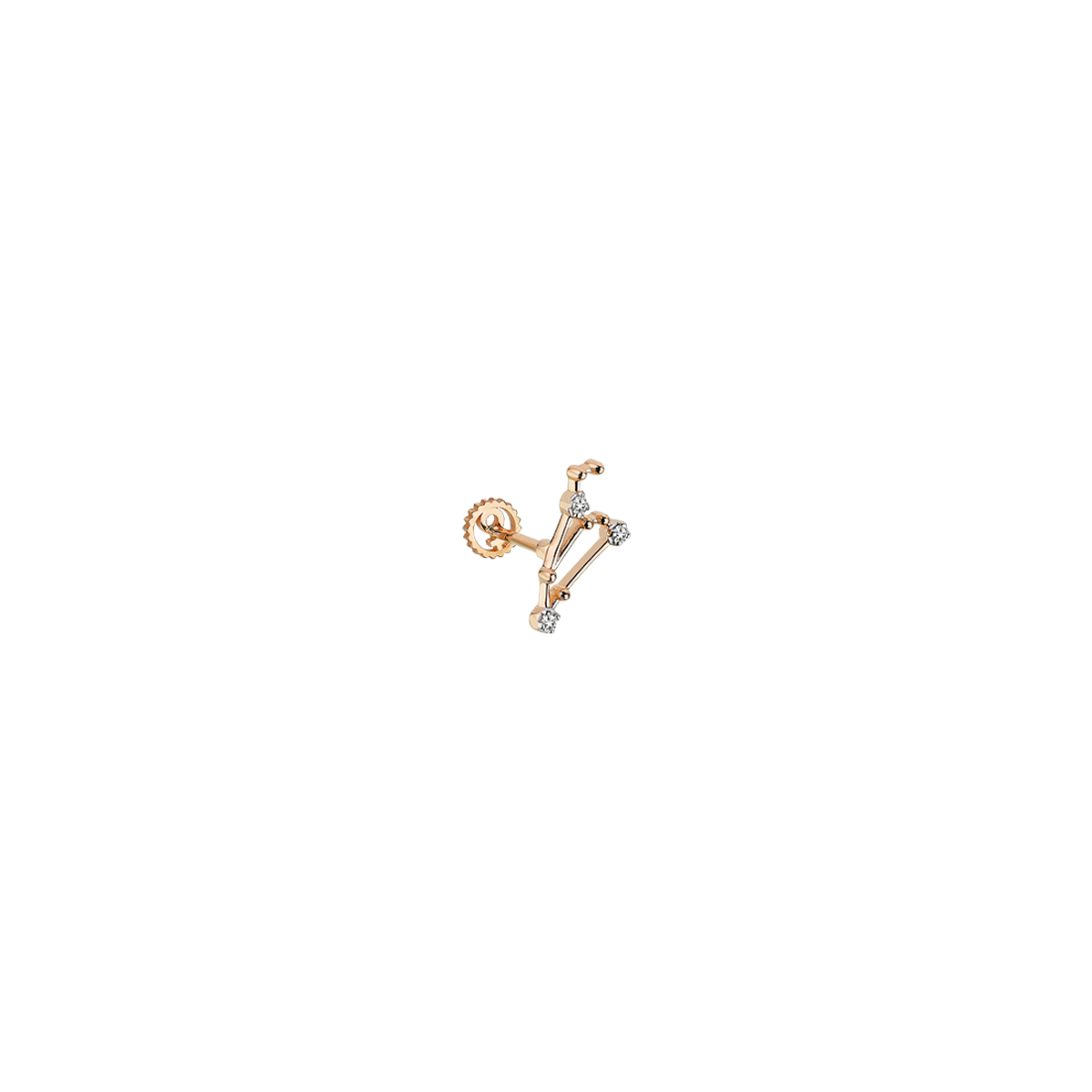 Zodiac Piercing in Yellow Gold