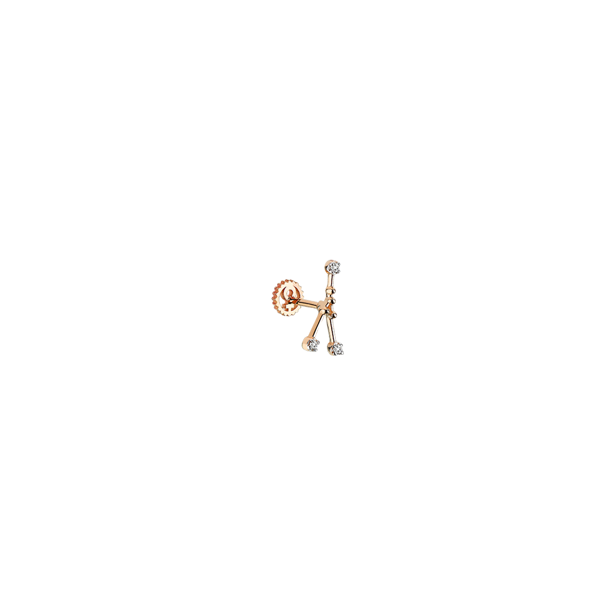 Zodiac Piercing in Yellow Gold