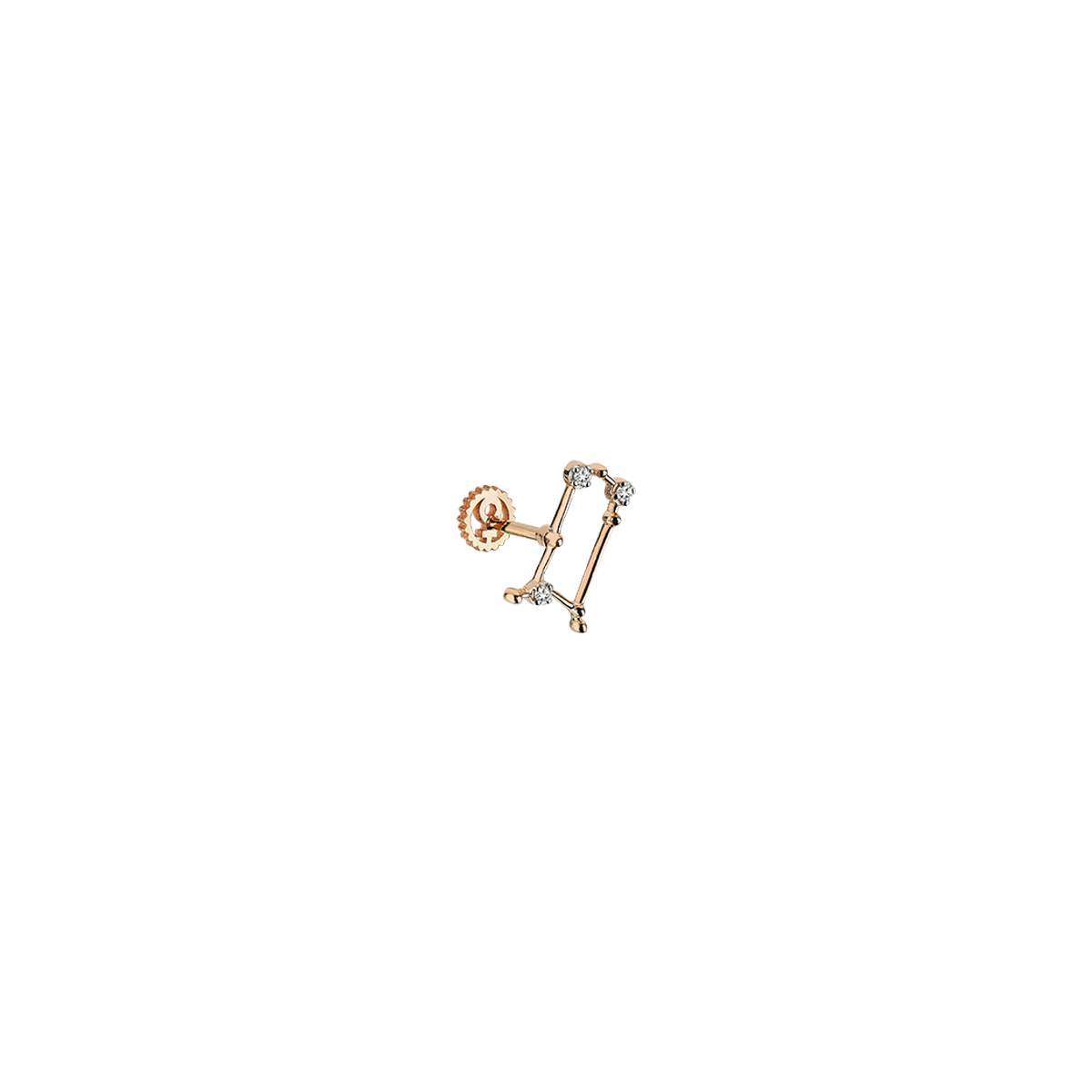 Zodiac Piercing in Yellow Gold