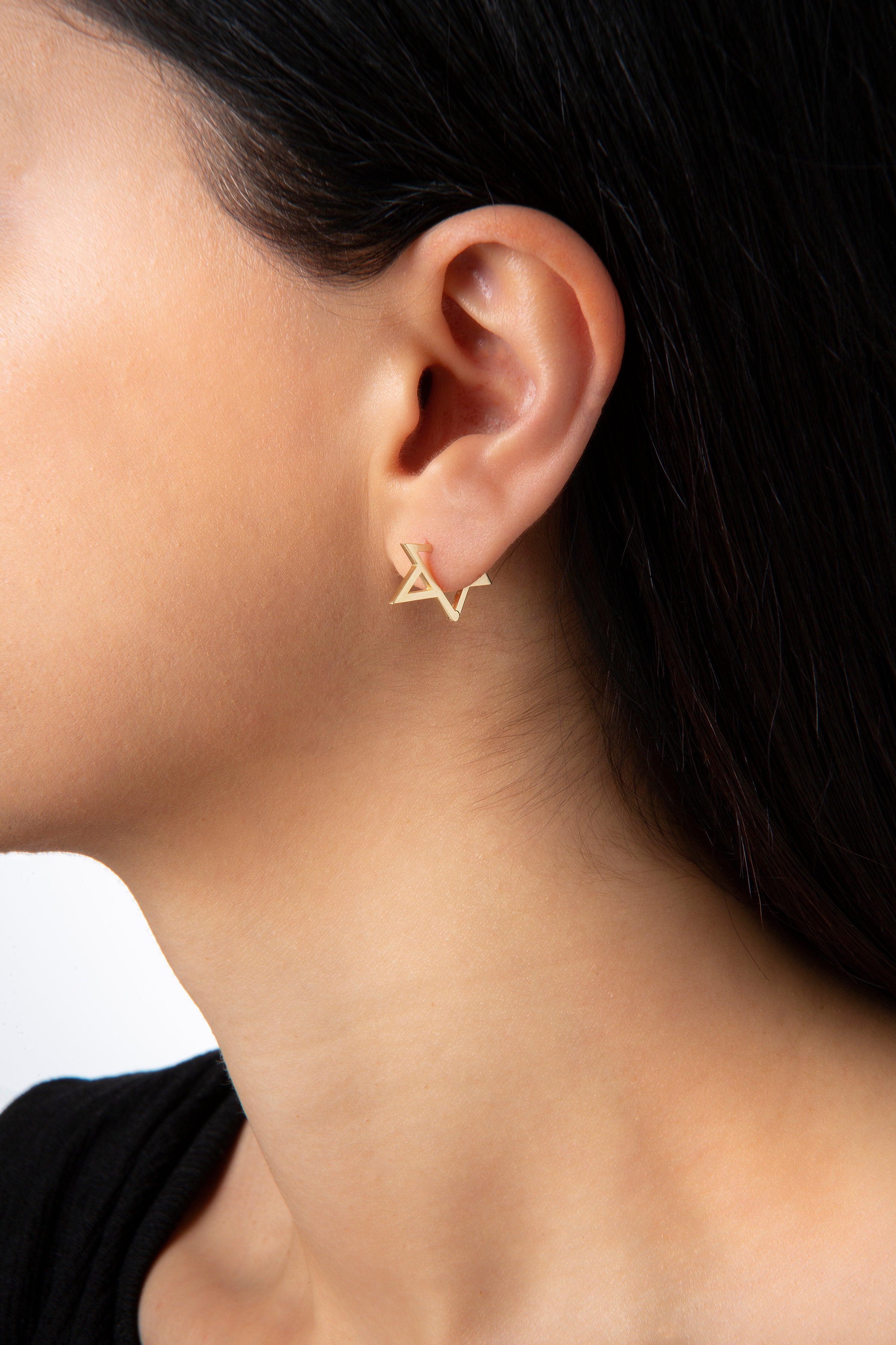 Mini Star Earring TSZ in Yellow Gold - Her Story Shop